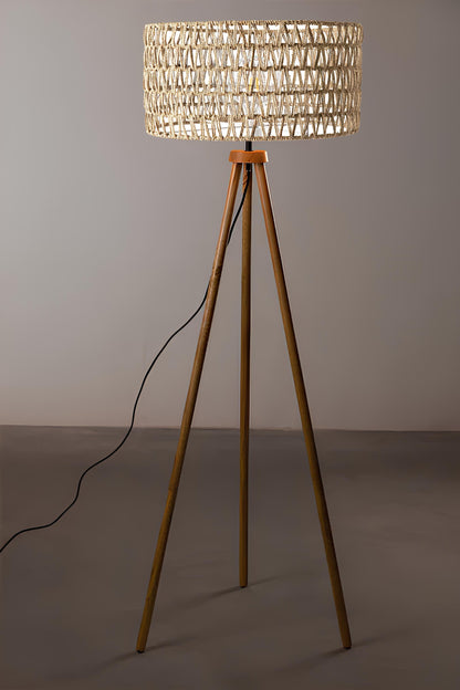 Rattan Floor Lamp | Bamboo Floor Lamp | Cane Floor Lamp - Lavya by Akway - Lighting > Floor Lamps