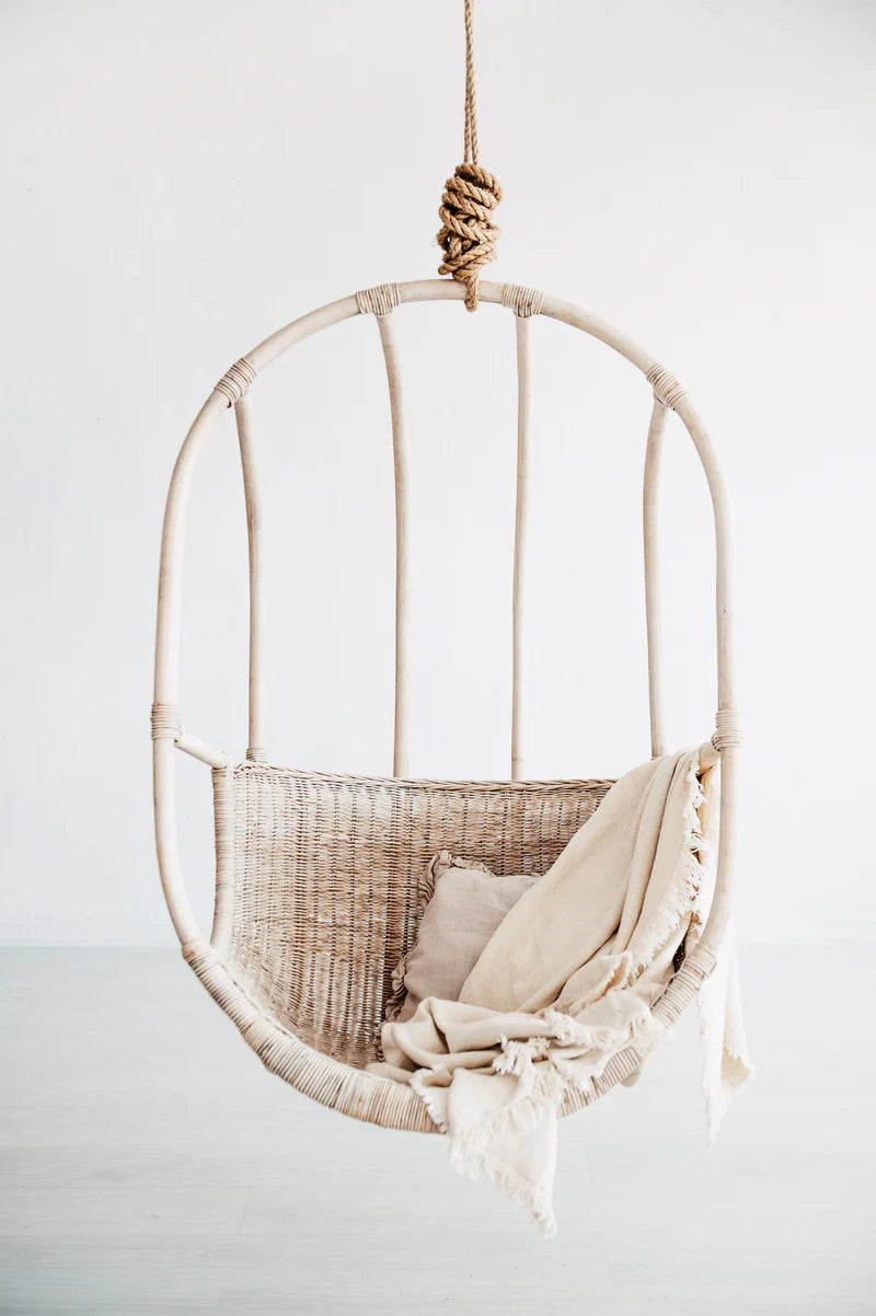 Bamboo Cane Swing Chair for Balcony & Garden - Ishana | Akway