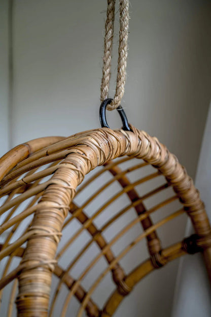 Bamboo Cane Swing Chair for Balcony & Patio - Asmee | Akway