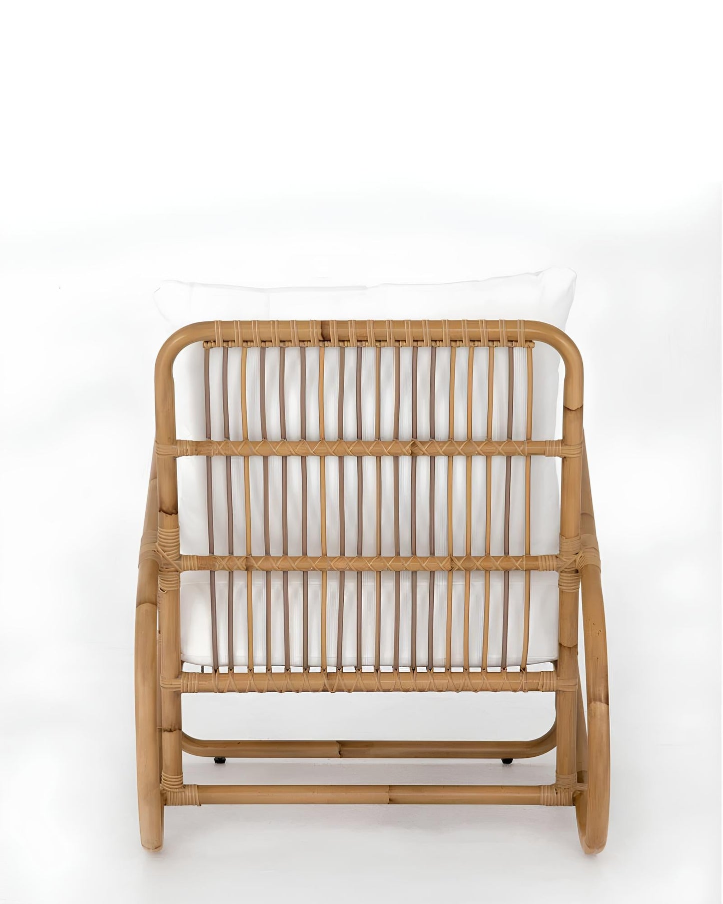 Cane Chairs for Balcony | Rattan Accent Chair with Cushion - Anaisha by Akway