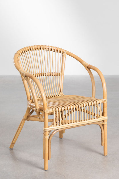 Cane chairs for Lounge | Bamboo Chairs for garden - Larisa by Akway