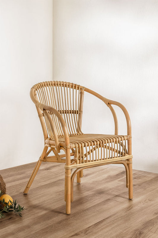 Cane chairs for Lounge | Bamboo Chairs for garden - Larisa by Akway