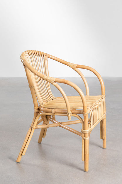 Cane chairs for Lounge | Bamboo Chairs for garden - Larisa by Akway