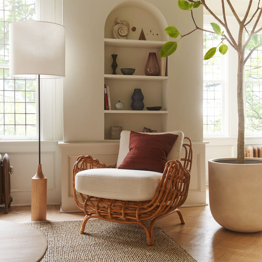 Cane chairs for Lounge | Bamboo Chairs for Living rooms- Kimaya by Akway