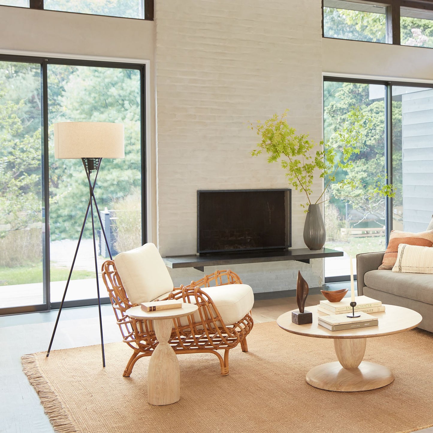 Cane chairs for Lounge | Bamboo Chairs for Living rooms- Kimaya by Akway