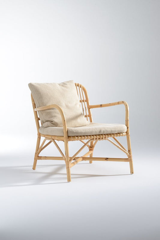 Cane Chair Set for Living Room | Bamboo Lounge Chair - Ananya by Akway
