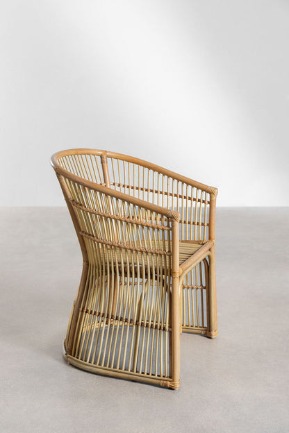 Cane chairs for Lounge | Bamboo Chairs for garden - Mahika by Akway