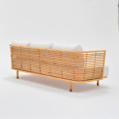 Cane Outdoor Sofa with Cushion for Patio - Adah by Akway