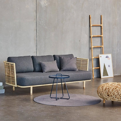 Cane Outdoor Sofa with Cushion for Patio - Anandita by Akway