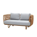Cane Outdoor Sofa with Cushion for Balcony - Kashvi