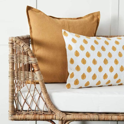 Cane Outdoor Sofa with Cushion for Patio - Shrishti by Akway
