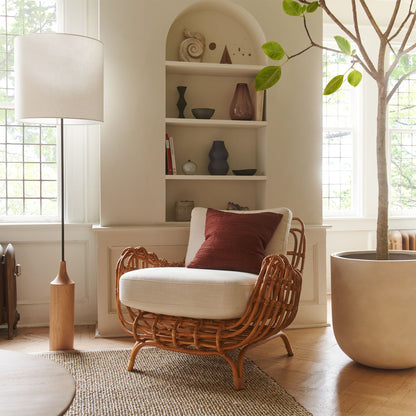 Cane chairs for Lounge | Bamboo Chairs for Living rooms- Kimaya - Akway