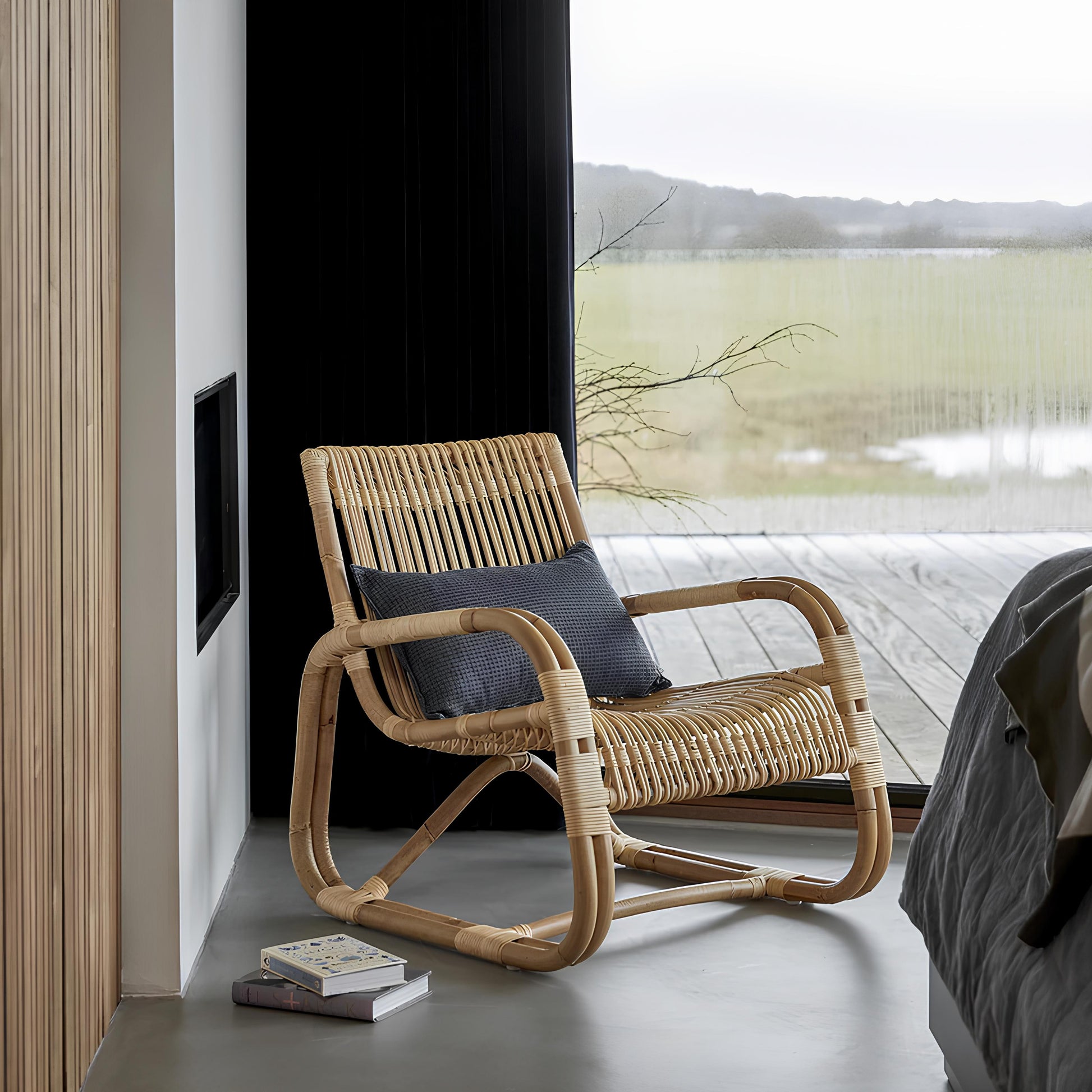 Cane chairs for Lounge | Bamboo Chairs for Living rooms- Kaia - Akway