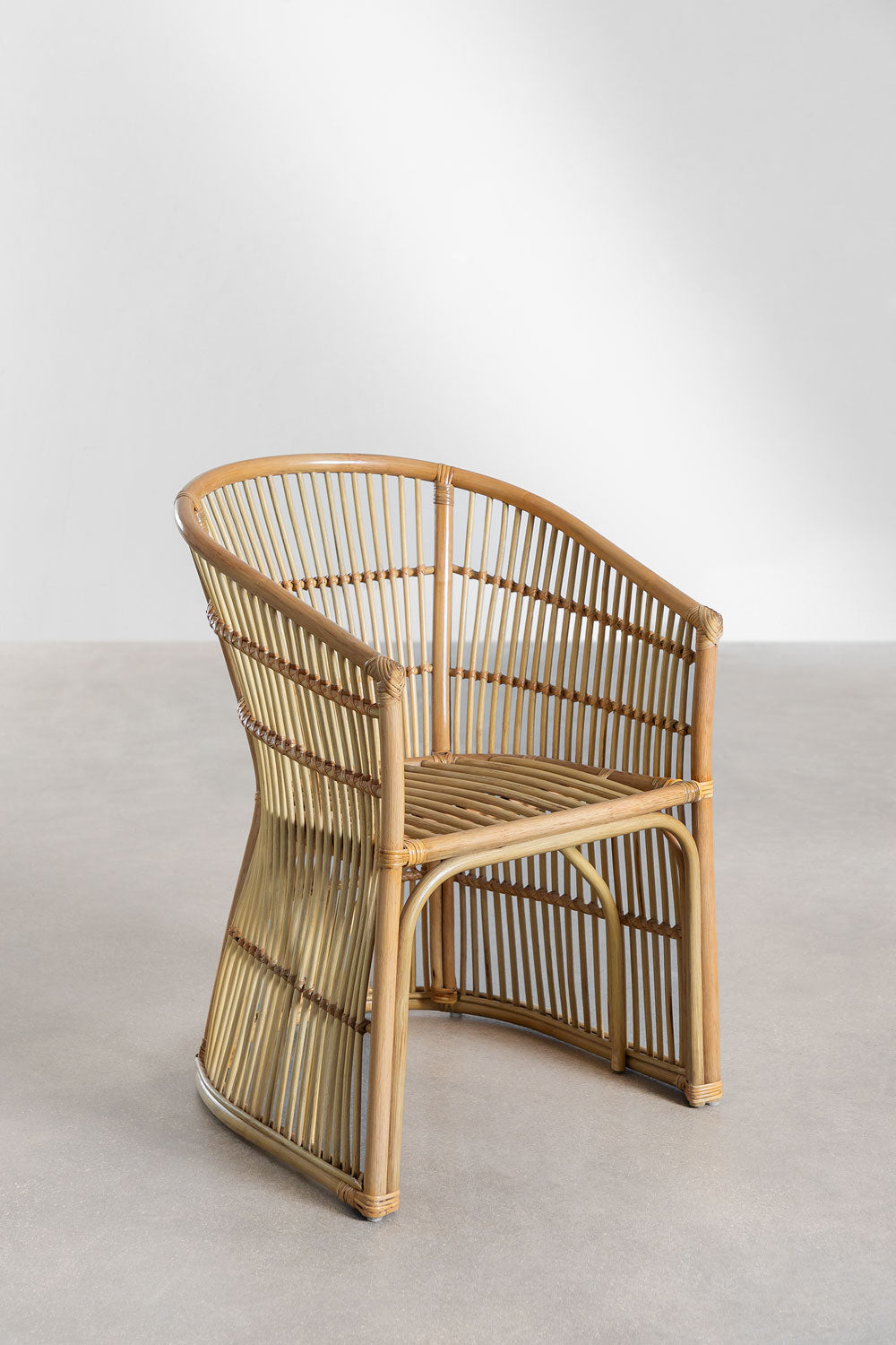 Cane chairs for Lounge | Bamboo Chairs for garden - Mahika - Akway