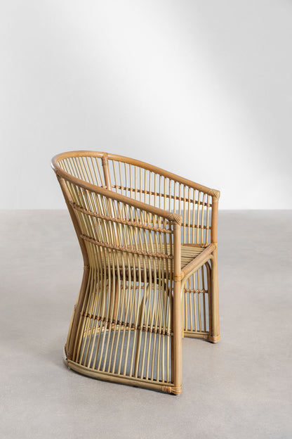 Cane chairs for Lounge | Bamboo Chairs for garden - Mahika - Akway