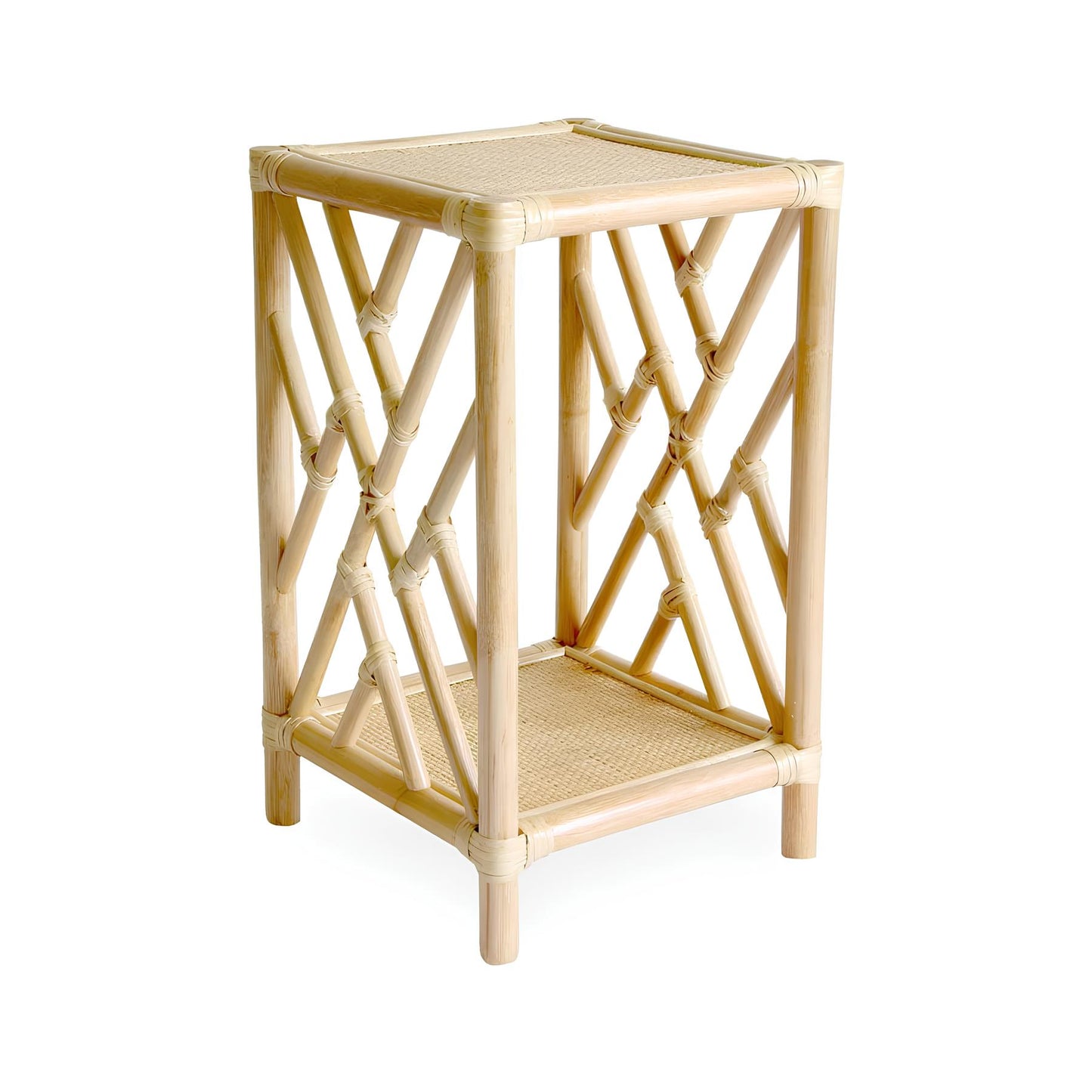 Rattan Bedside Table | Cane Side table | Bamboo table - Kaia - Akway