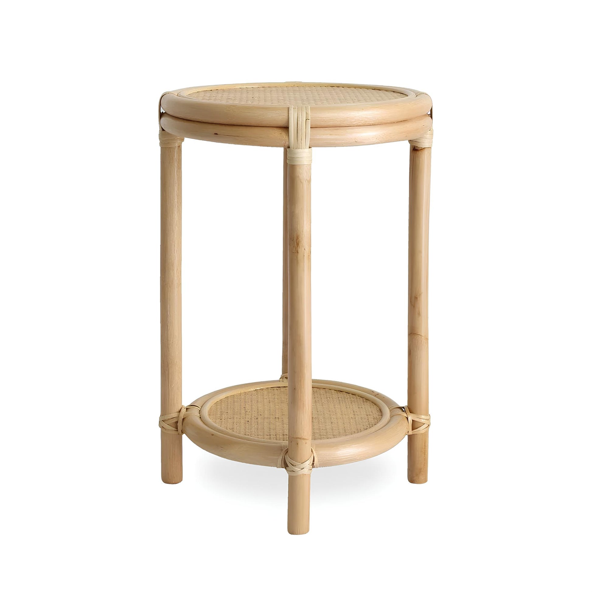 Rattan Bedside Table | Cane Side table | Bamboo table - Kimaya - Akway