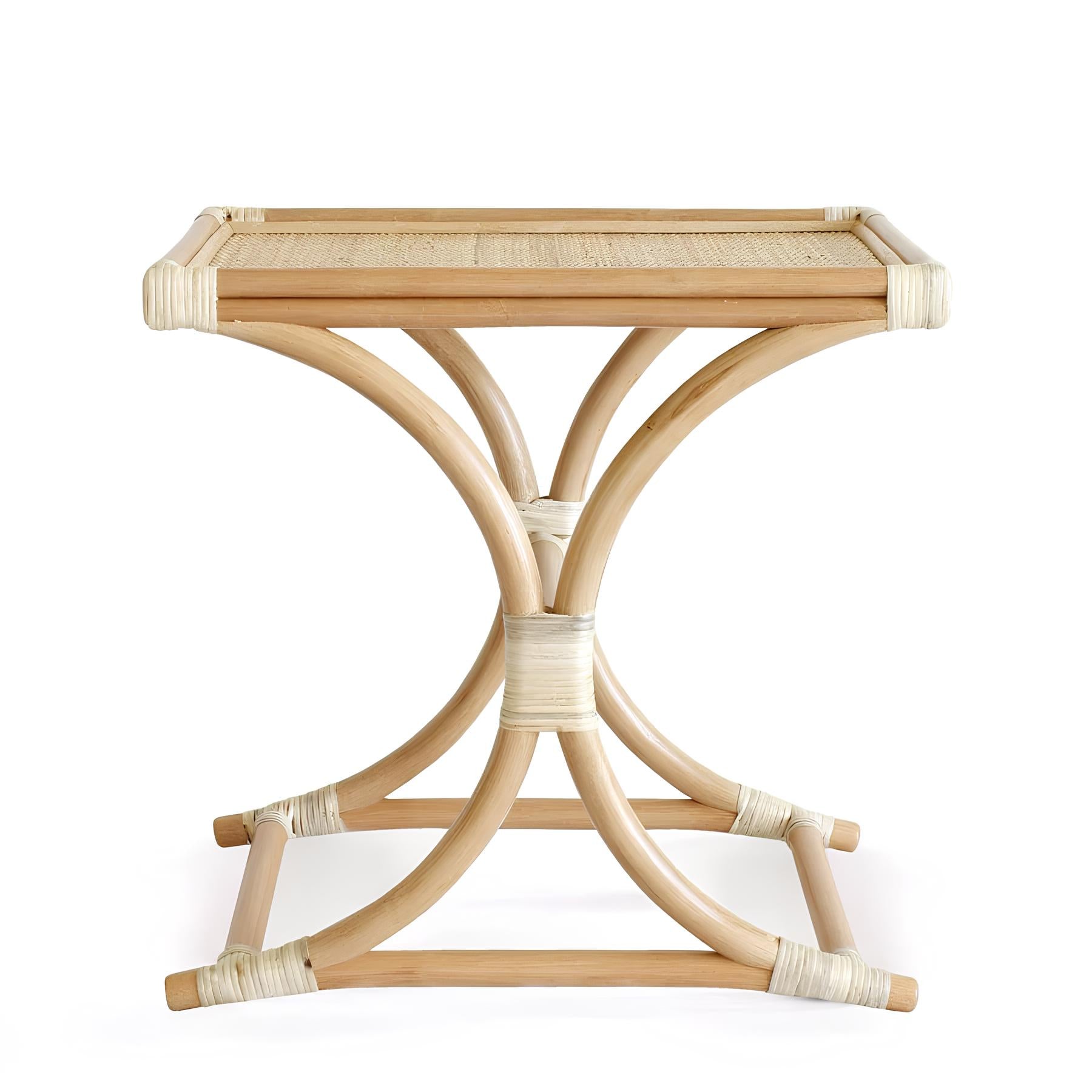 Rattan Bedside Table | Cane Side table | Bamboo table - Larisa - Akway