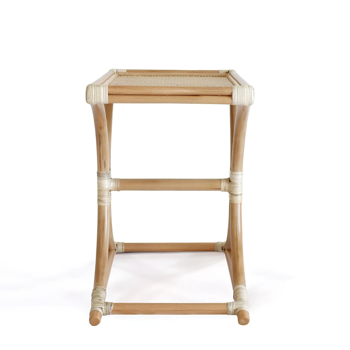 Rattan Bedside Table | Cane Side table | Bamboo table - Larisa - Akway