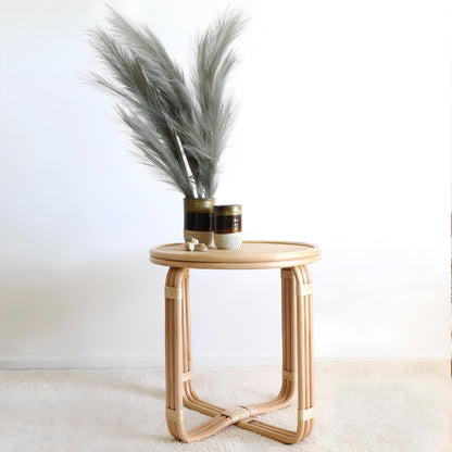 Rattan Bedside Table | Cane Side table | Bamboo table - Krisha - Akway