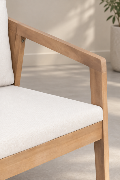 Rattan Dining Chair with Cushion for Dining Room - Anika by Akway - Furniture > Chairs
