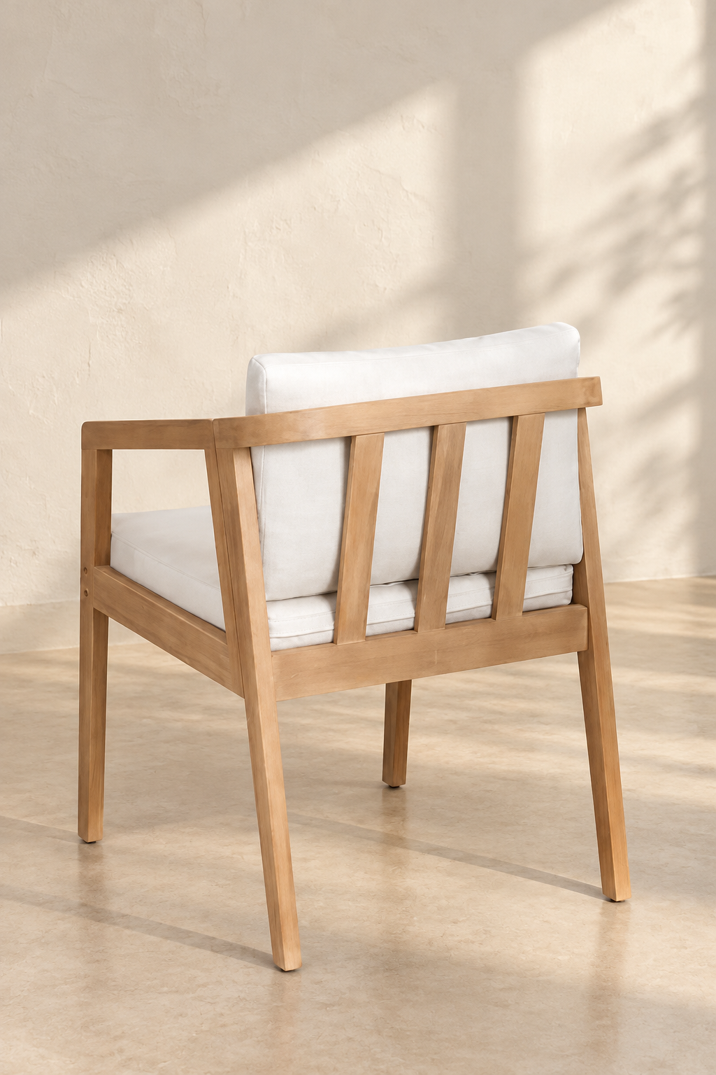 Rattan Dining Chair with Cushion for Dining Room - Anika by Akway - Furniture > Chairs
