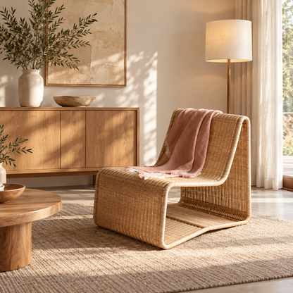 Wicker chairs for Lounge | Cane Chairs for garden - Navya by Akway - Furniture > Chairs