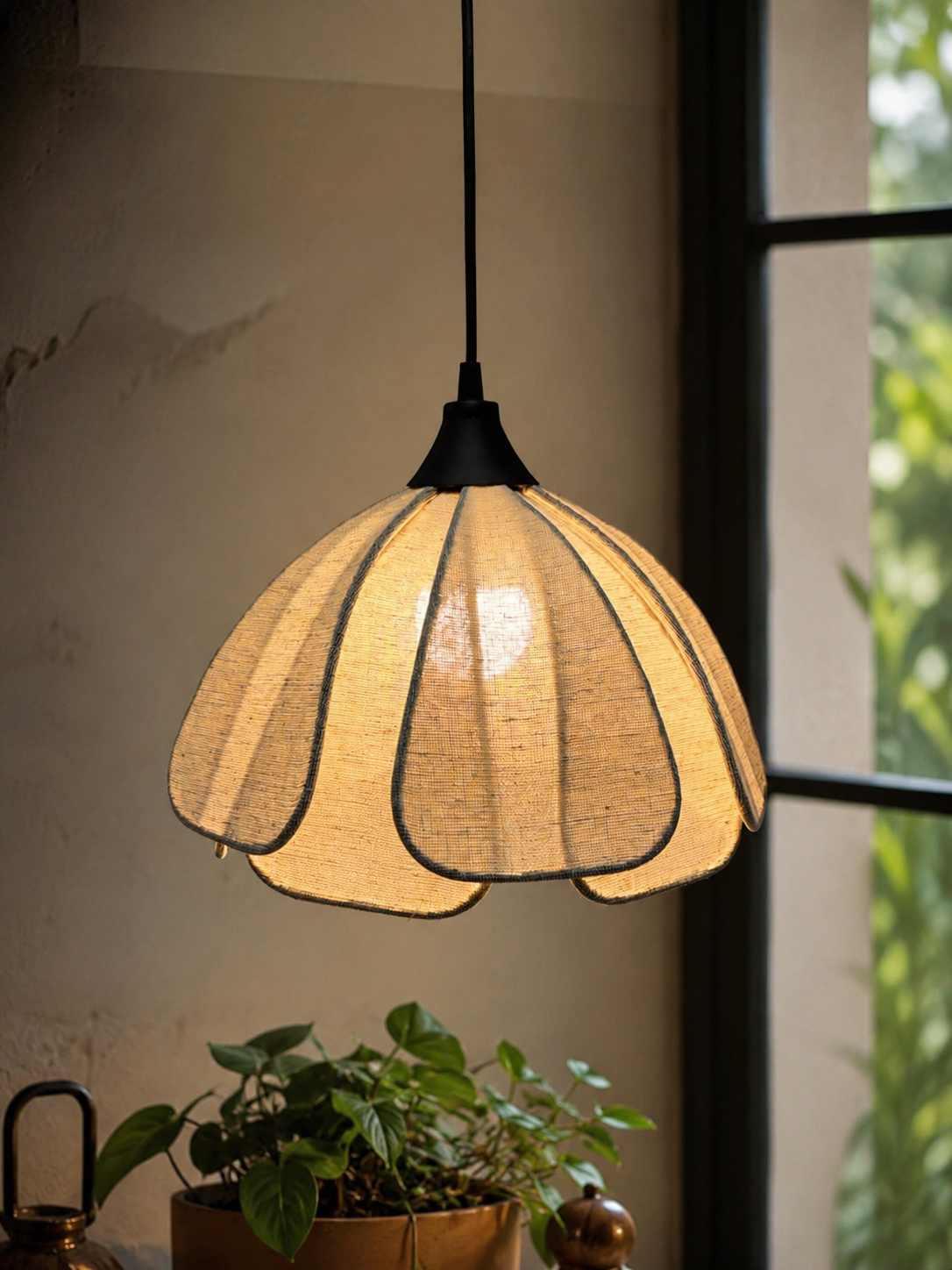 Hanging  Light for Living Room | Japandi Style pendant lamp - COOPER
