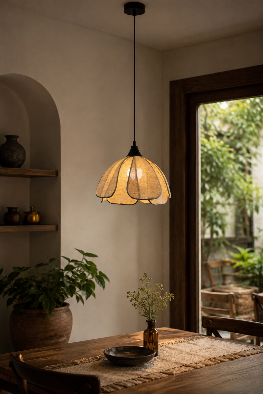Hanging  Light for Living Room | Japandi Style pendant lamp - COOPER
