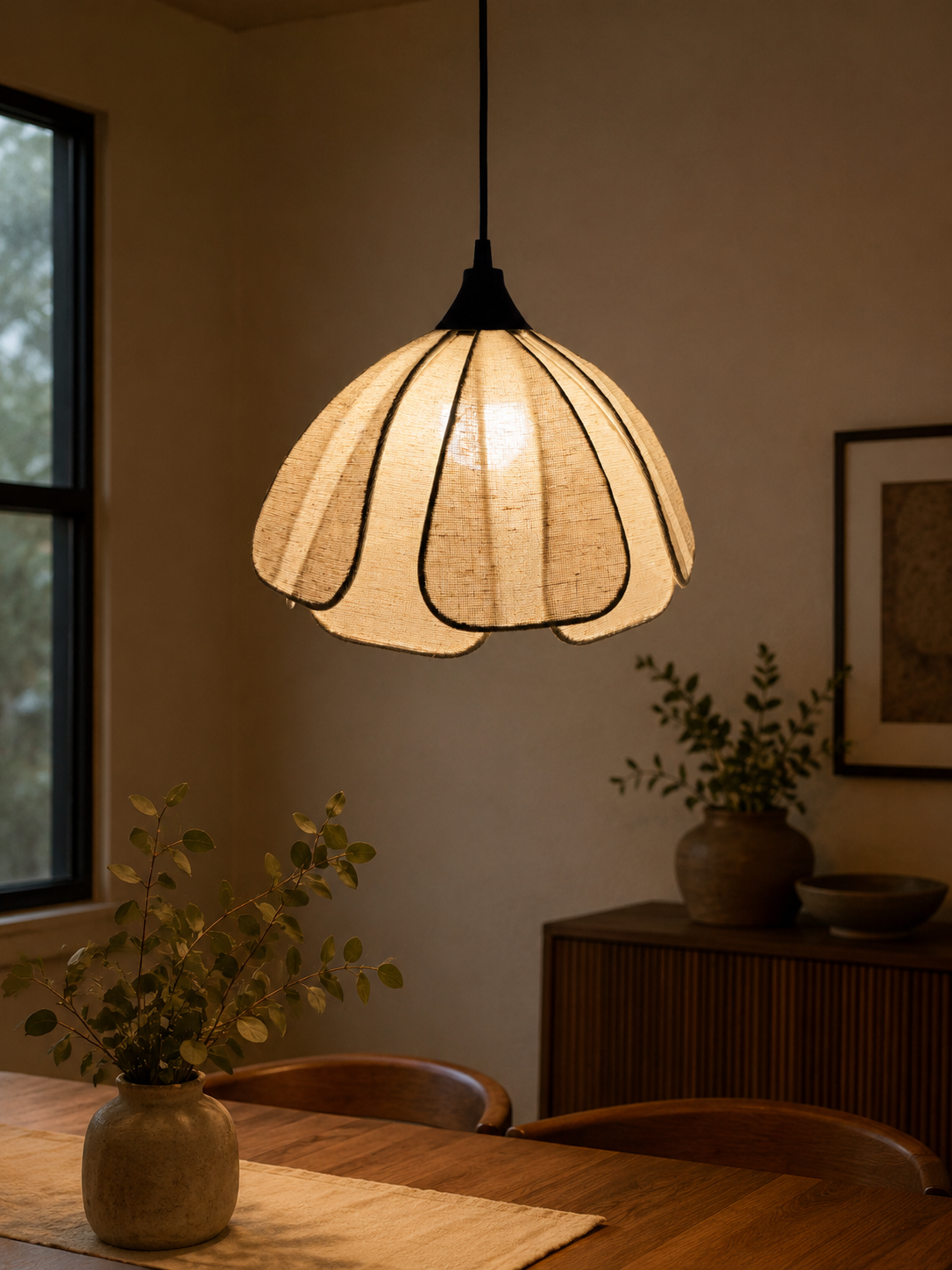 Hanging  Light for Living Room | Japandi Style pendant lamp - COOPER