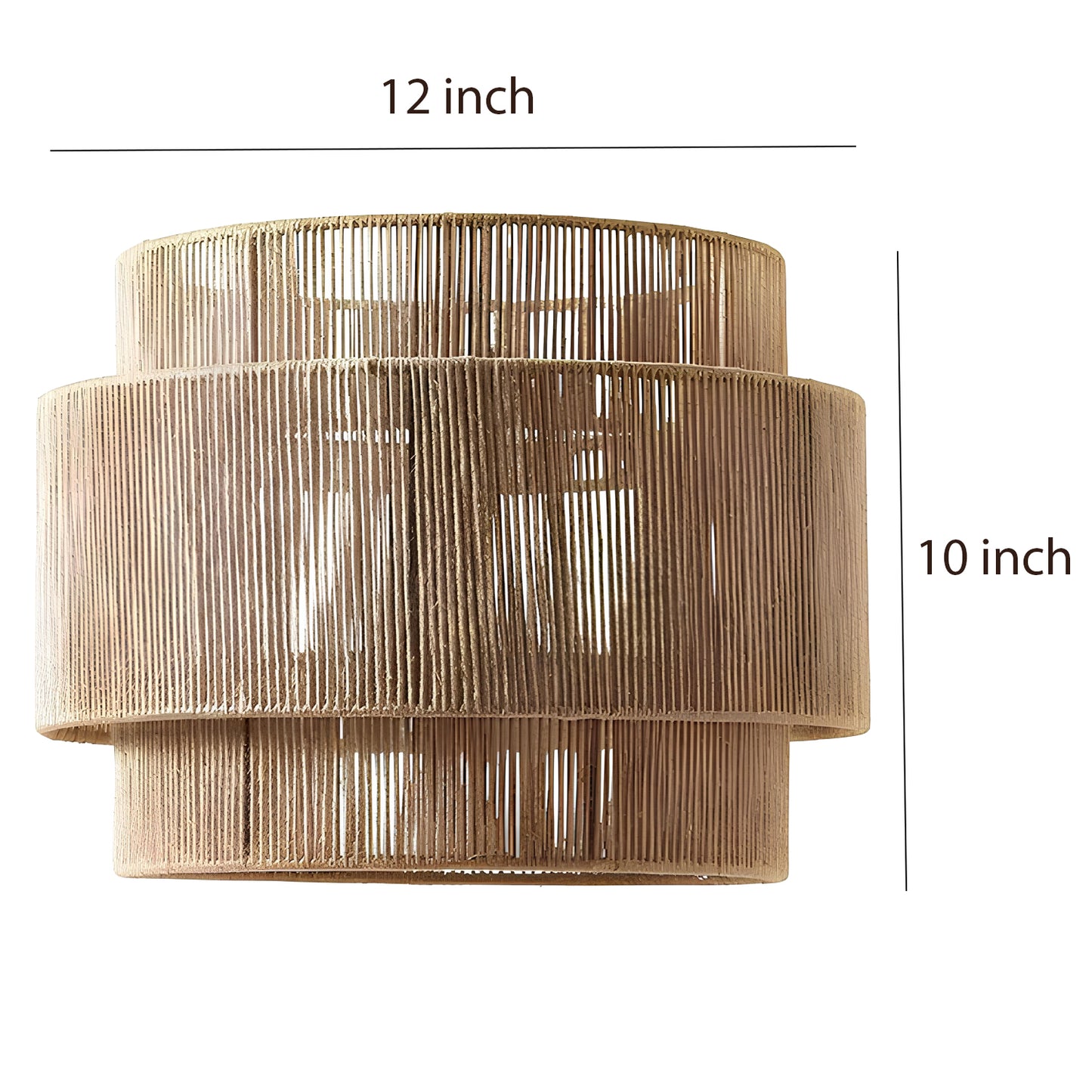 Bamboo Hanging lamp for Living Room | Rattan Pendant light | Cane ceiling light - Devesh