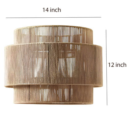 Bamboo Hanging lamp for Living Room | Rattan Pendant light | Cane ceiling light - Devesh