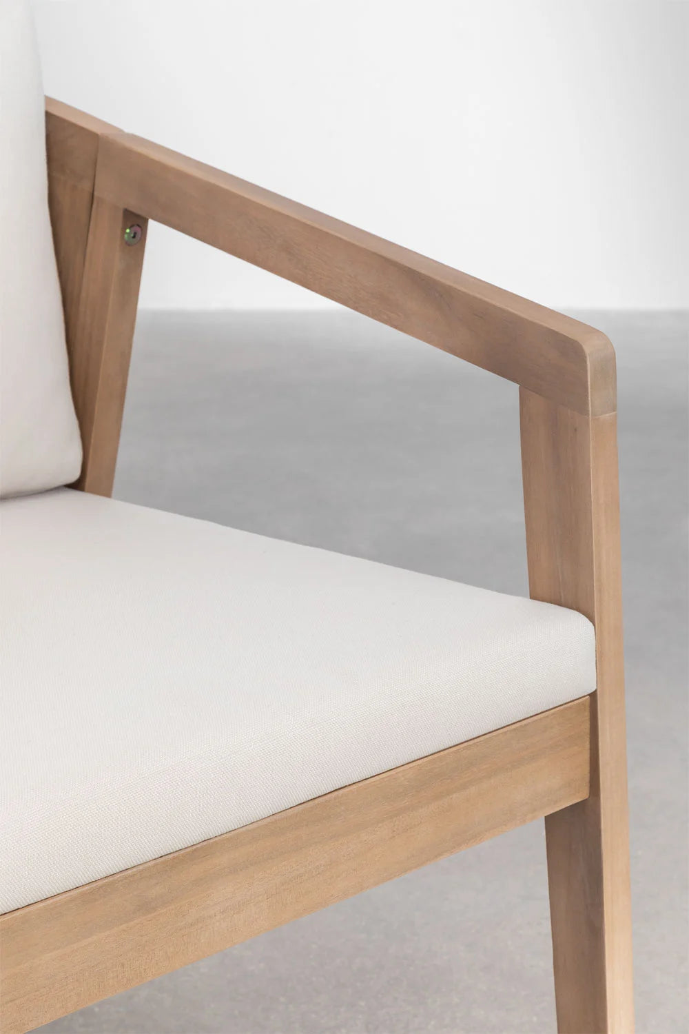Dining Chair Teak Wood Finish | Woven Garden Chair Teak Wood Finish | Woven Dining chair | Terrace Chair- Anika by Akway