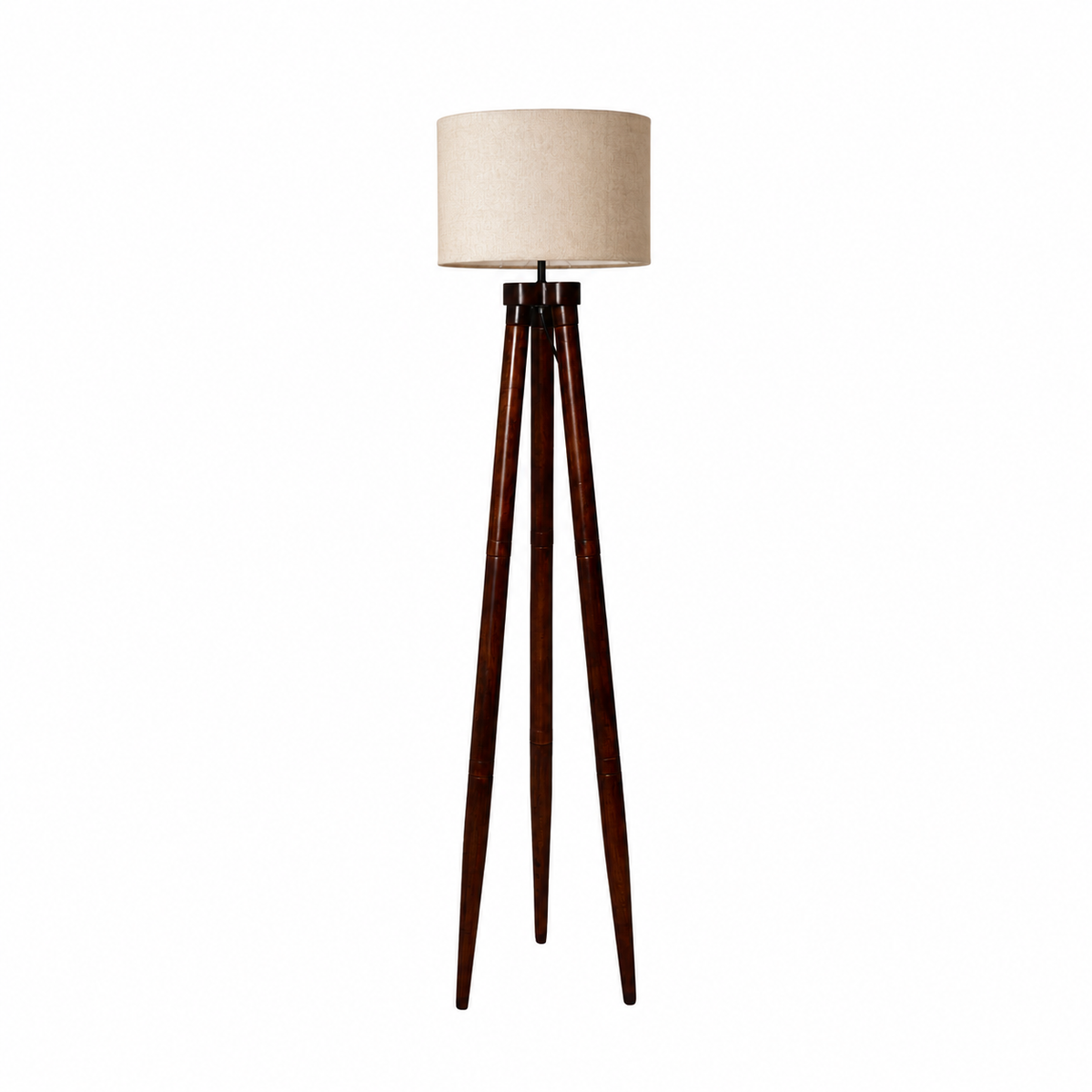 Mango Wood Floor Lamp for Living Room - ARCHER by Akway - Home > Floor Lamps