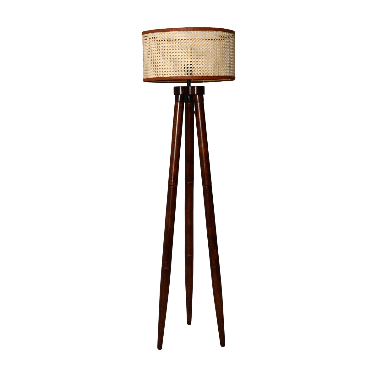 Mango Wood Floor Lamp for Living Room - AMOS by Akway - Home > Floor Lamps