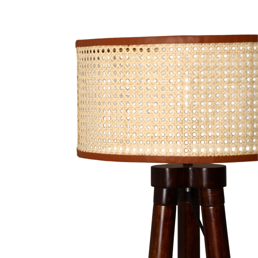 Mango Wood Floor Lamp for Living Room - AMOS by Akway - Home > Floor Lamps