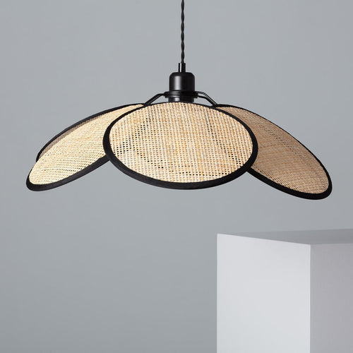 Rattan Hanging Light for Living Room | Cane Pendant Lamp - Garrison