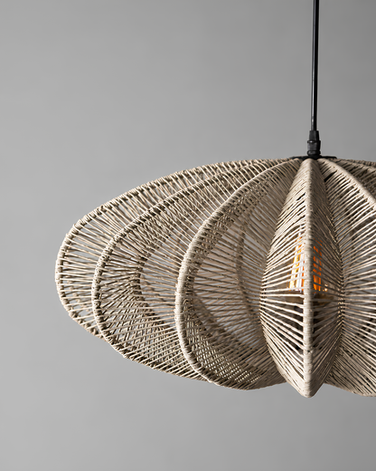 Raffia Pendant Light for Living Room - Clover