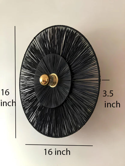 Bamboo Wall lamps For Living Room | Rattan Wall scones | Wicker Wall Lamps | Cane Wall Scones - Ishita