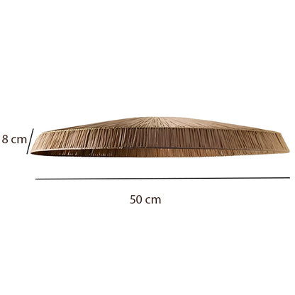 Bamboo Hanging lamp for Living Room | Rattan Pendant light | Cane ceiling light - Kaia