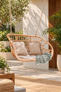 Rattan Hanging Chair for Outdoor | Bamboo Swing Chair - Kaia