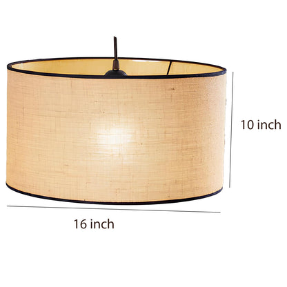 Handcrafted Jute Hanging Lamp | Boho Ceiling Lamp for Bedroom - Kamala