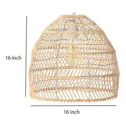 Bamboo Hanging lamp for Living Room | Rattan Pendant light | Cane ceiling light - Kevin