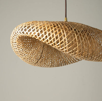 Bamboo Hanging lamp for Living Room | Rattan Pendant light | Cane ceiling light - Krisha