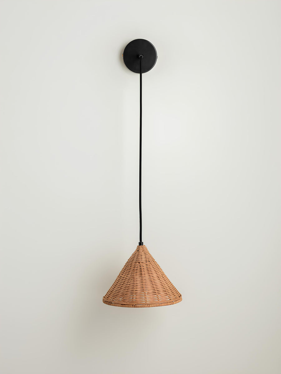 Bamboo Wall lamps For Living Room | Rattan Wall scones | Wicker Wall Lamps | Cane Wall Scones - Mahika - Akway Lighting > Wal