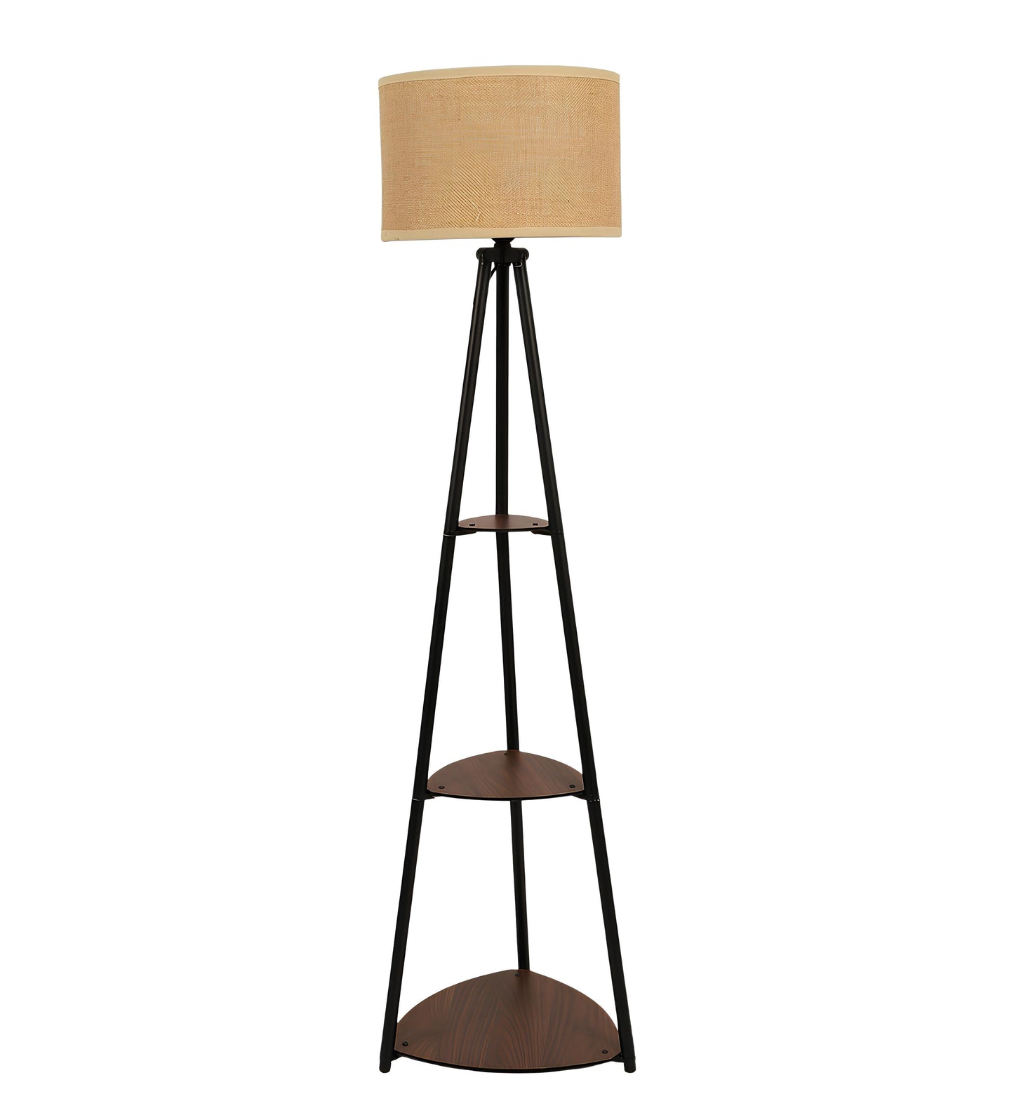 Bamboo Tripod Floor Lamp | Living Room Cane Floor Lamp | Home Rattan for Living Room | Standing Lamp Wooden Floor Standing...