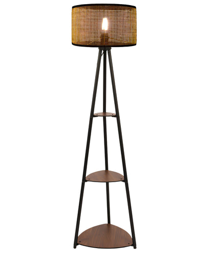 Bamboo Tripod Floor Lamp | Living Room Cane Floor Lamp | Home Rattan for Living Room | Standing Lamp Wooden Floor Standing...