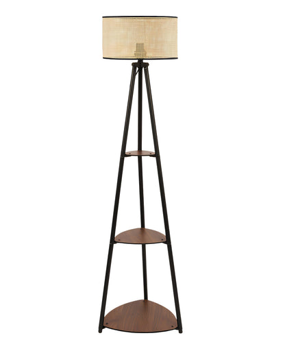Bamboo Tripod Floor Lamp | Living Room Cane Floor Lamp | Home Rattan for Living Room | Standing Lamp Wooden Floor Standing...