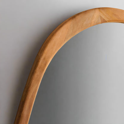 Bamboo Wall Mirror for living room | Cane Wall Mirror | Rattan Mirror - Rviavya