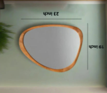 Bamboo Wall Mirror for living room | Cane Wall Mirror | Rattan Mirror - Rviavya by Akway